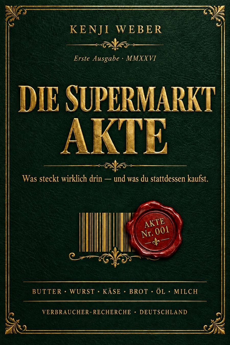 Die Supermarkt-Akte von Kenji Weber — Cover